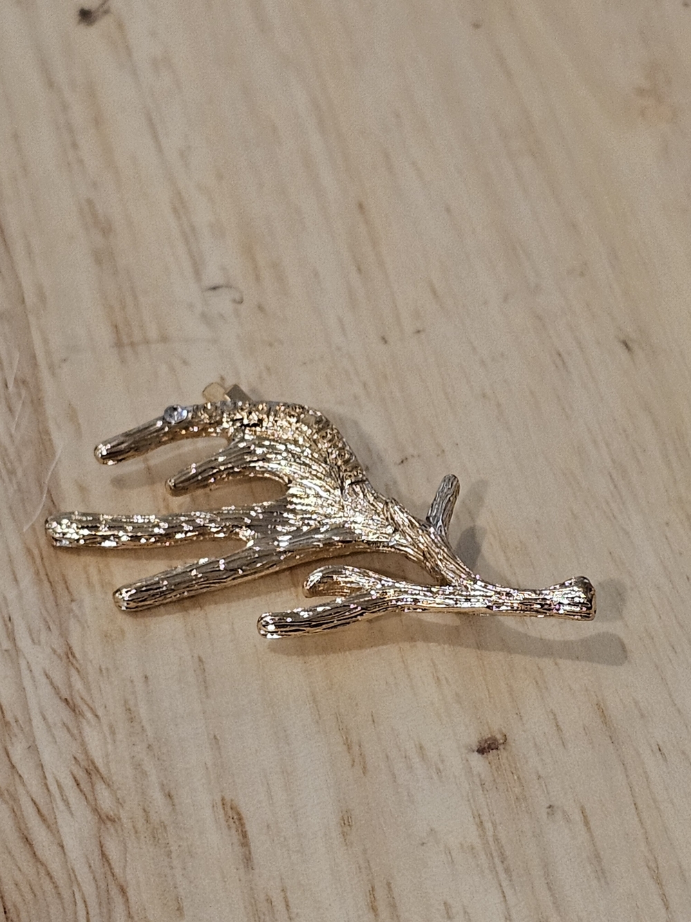 Vintage Brough Superior Palnart Poc Gold Saguaro Cactus Hair Clip Bobby Pin
